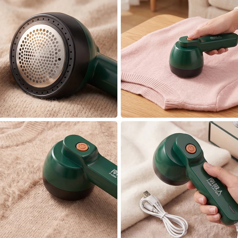 Rechargeable Fabric Lint Remover™ – Electric Clothes Fuzz Shaver