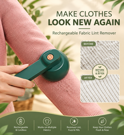 Rechargeable Fabric Lint Remover™ – Electric Clothes Fuzz Shaver